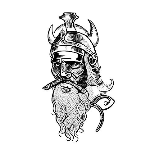 A Viking Holding A Sword