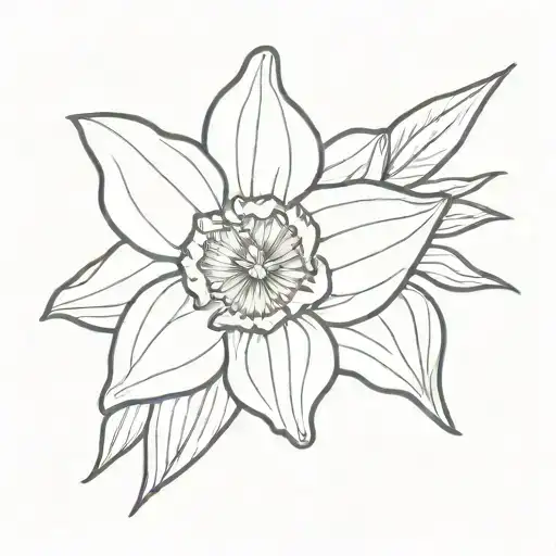 Daffodil Memorial Tatto For My Dad