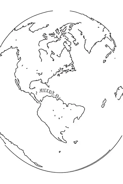 Middle Earth Map Outline