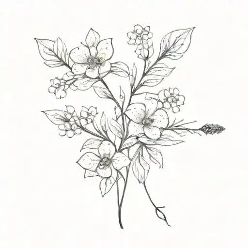 Forget Me Not Flowers Arrow