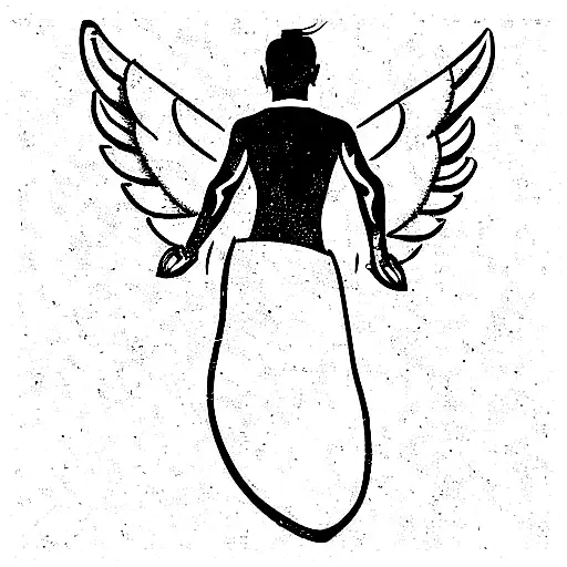 Angel Surfing In Bali With Money In Hands