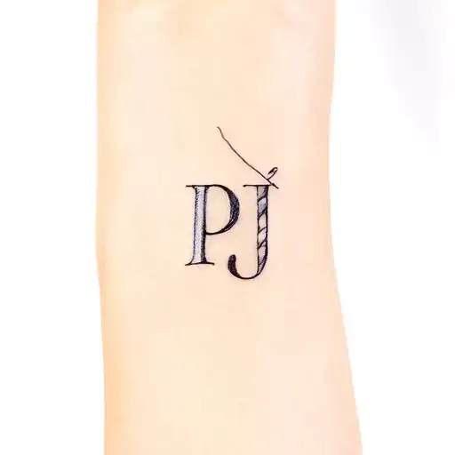 Tattoo With The Initials P And J Which Are My Children