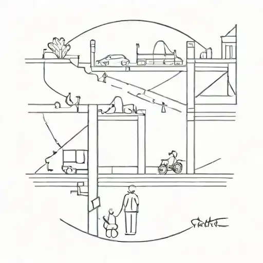 Busy Street Abstract