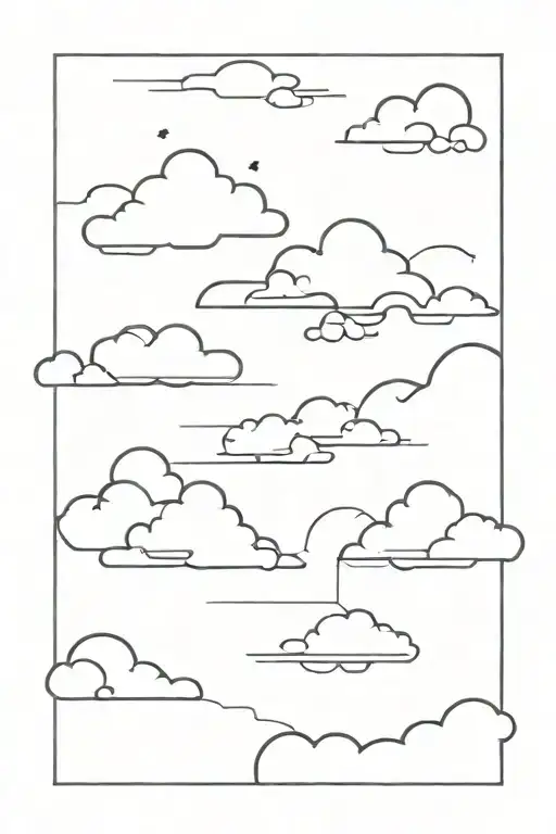 Busy Street Abstract Clouds