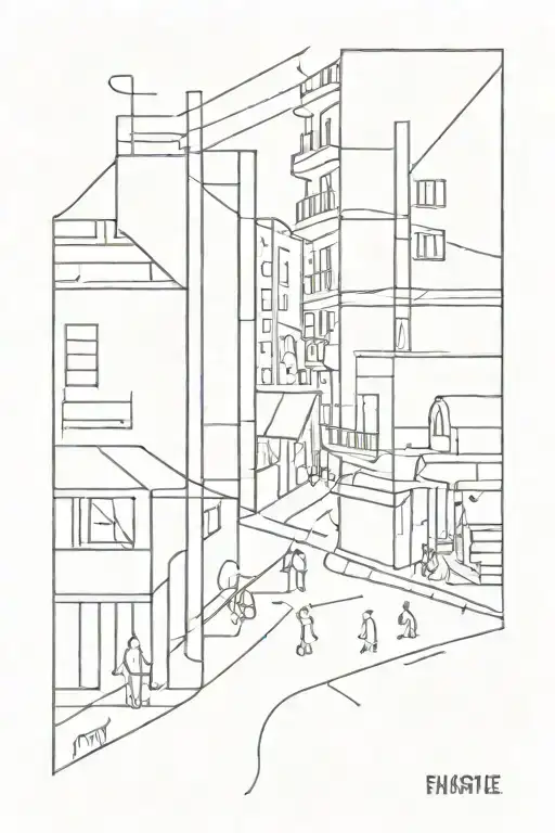 Busy Street Abstract