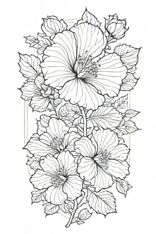Hollyhock Floral Design