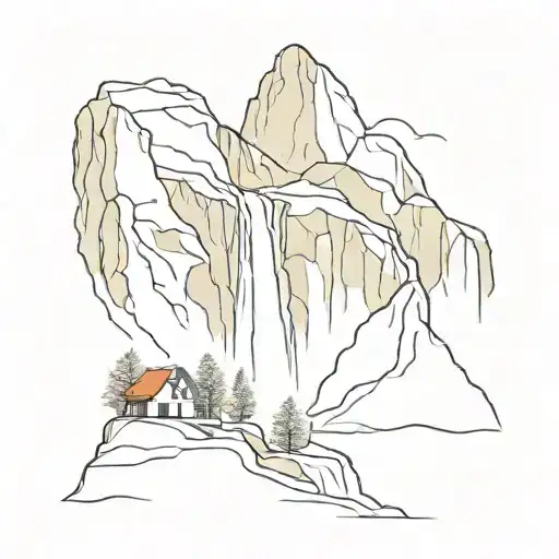 Lauterbrunnen Waterfall Cascading