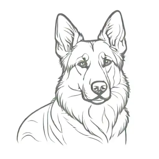 A German Shepherd Dog