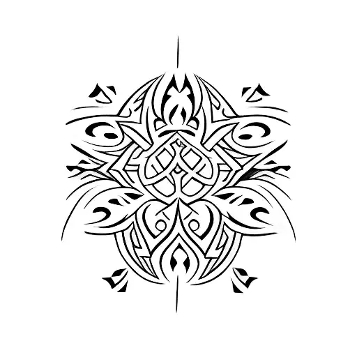 Spine Tattoo With Samoan And Christian Designs