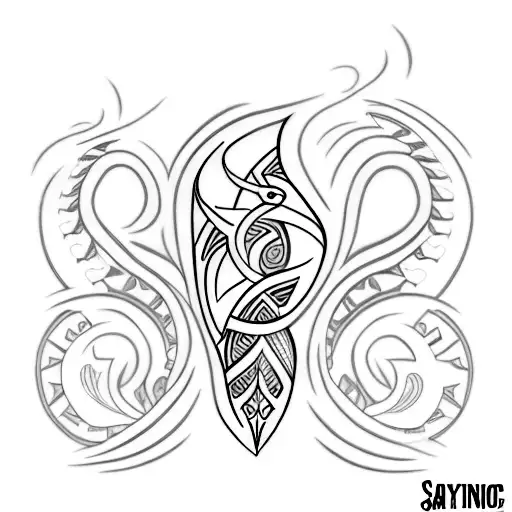 Long Spinal Tattoo With Samoan And Christiandesigns