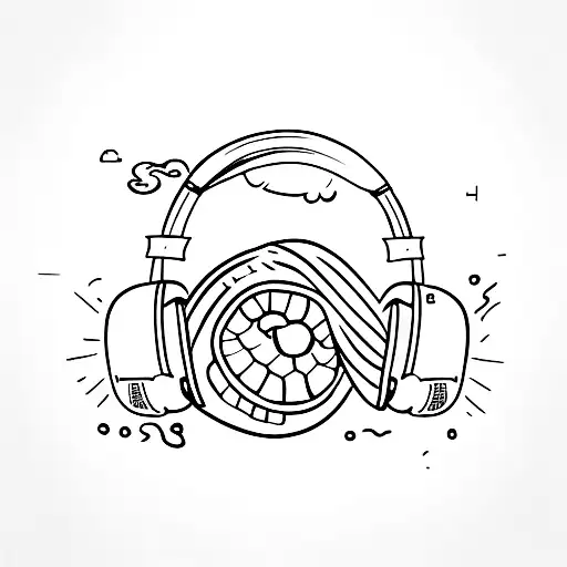 A Turtle Wearing Headphones And Djing