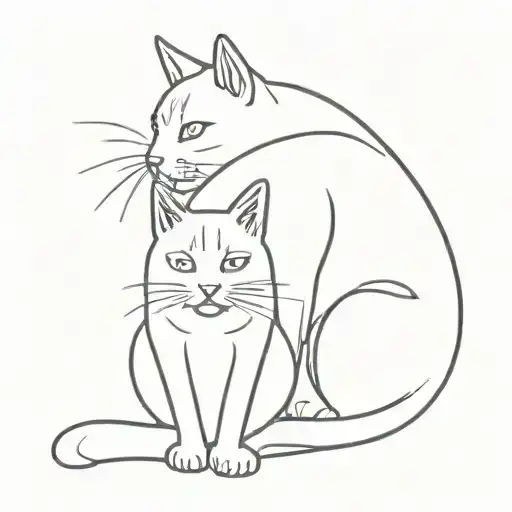 Cat With Another Cat's Head Instead Of A Tail