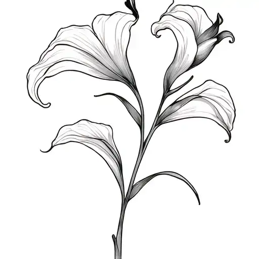 Calla Lillies And A Female Cardinal