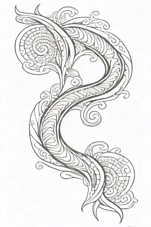 Polynesian Swirl Rib