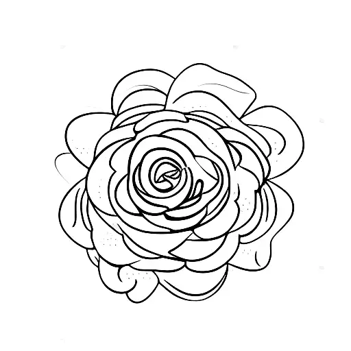 A Delicate Flower With A Hidden Cat Silhouette