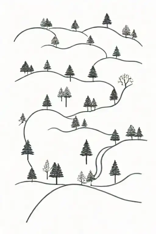 A Forest Road With A Simple And Minimal Design