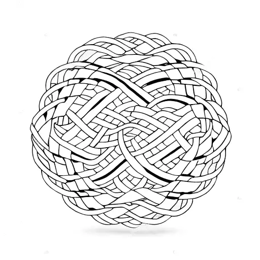 Infinity Symbol In A Rope Pattern With The Intials S And T Imbedded