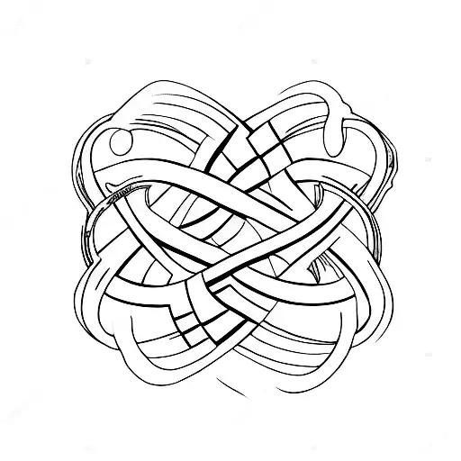 Infinity Symbol With The Intials S And T Imbedded
