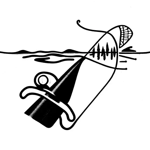 Flyfishing Angler Casting Line