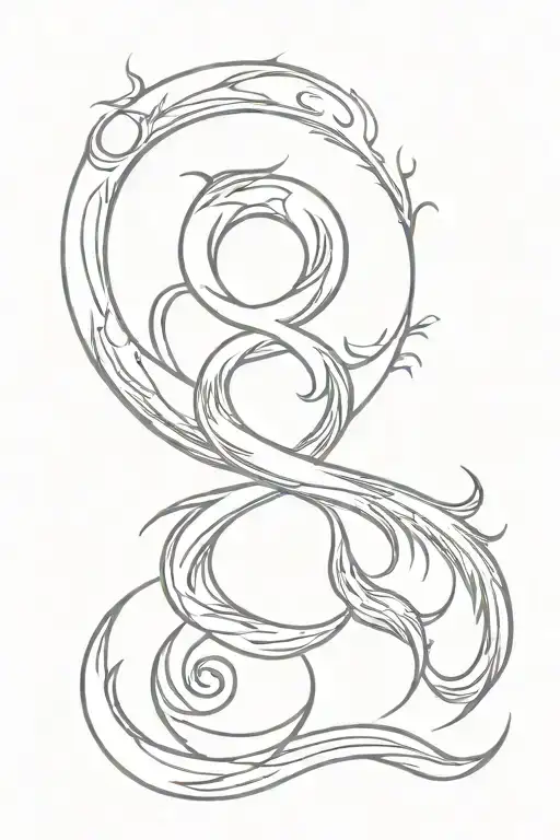 Phoenix Moon Ocean And Om Symbol