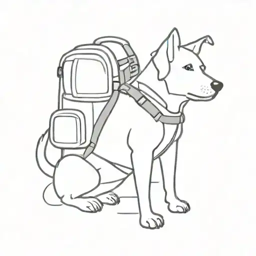 Dog With A Backpack