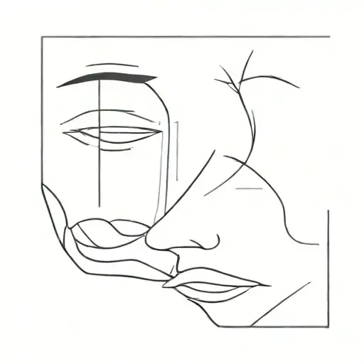 Two Closed Male Eyes