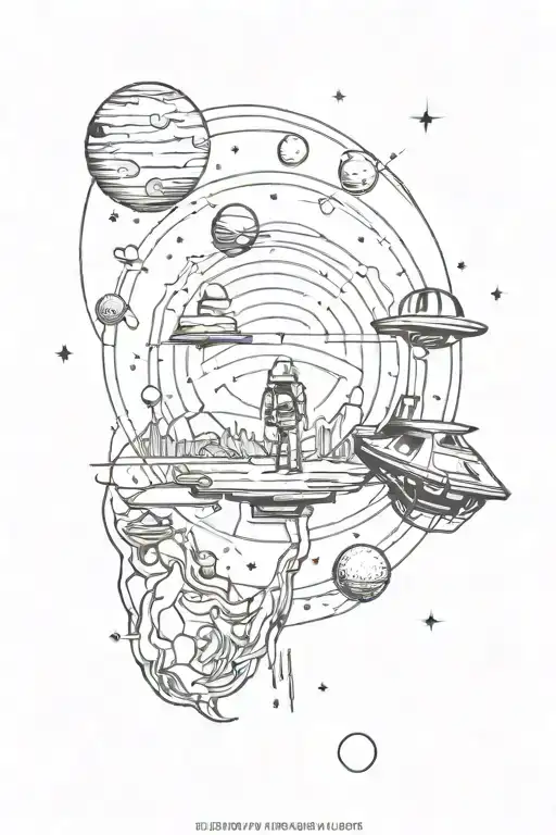 A Poster Advertising A Vacation To Another Planet