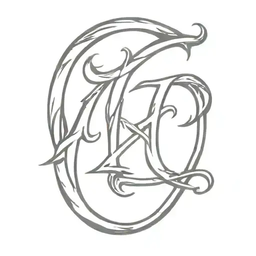 Script Font Large Letters E C