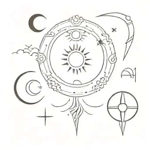 Phases Of The Moon And Sun