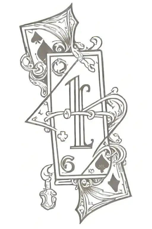 A Playing Card With A Spade In The Middle And A T As The Numbers