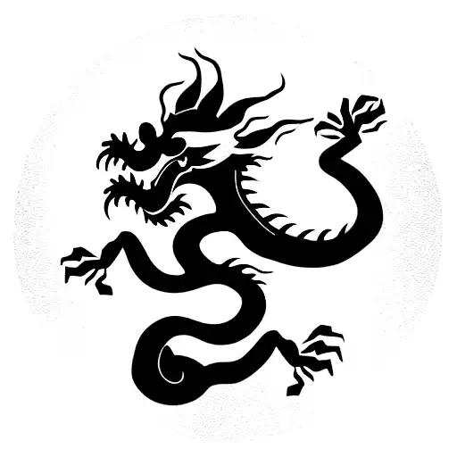 Minimalistic Chinese Dragon
