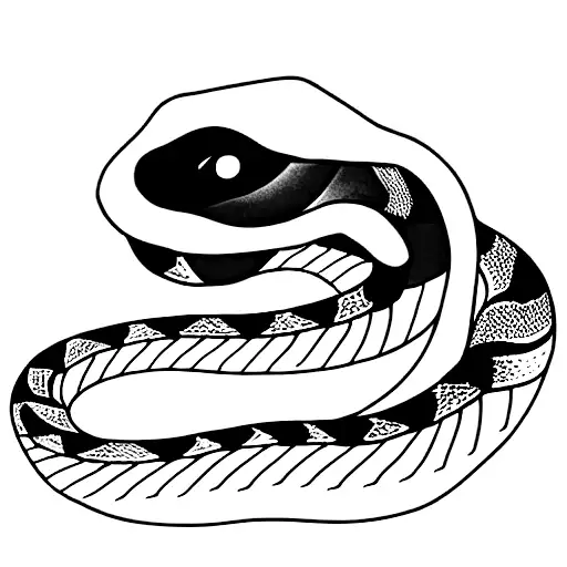 Snake With Red And Black Blood