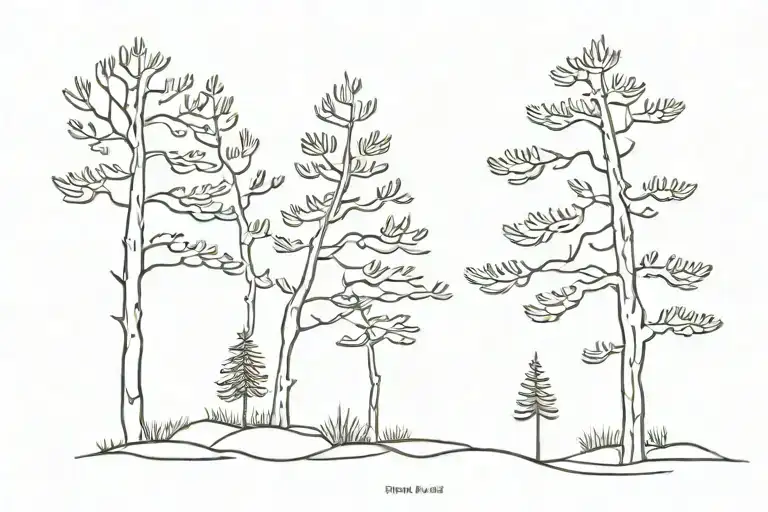 Pine Tree Post Card