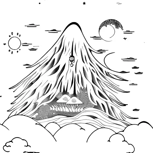 A Manga-inspired Scene Of A Magical Moonlit Forest