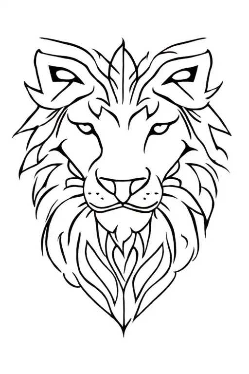 Dutch Lion In Maori Style