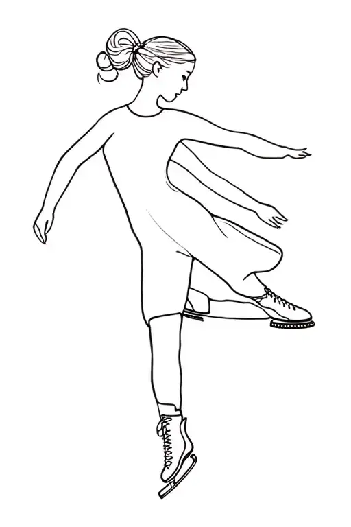 Fine Line Figure Skater