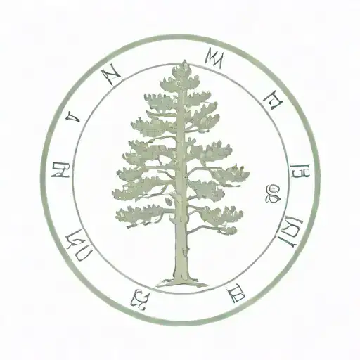 Pine Tree Maine Stamp