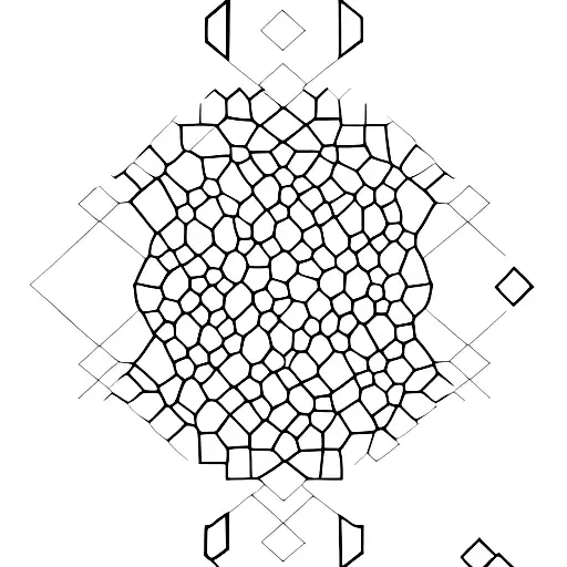 A Minimalist Tattoo Of A Binary Code Pattern Forming Chess Pieces