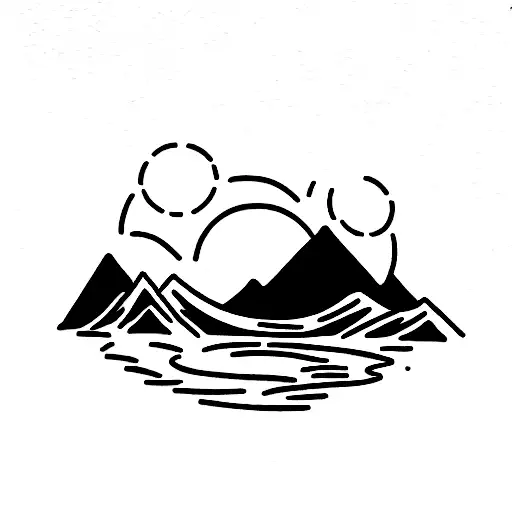 Cat Is Looking At The Mountains