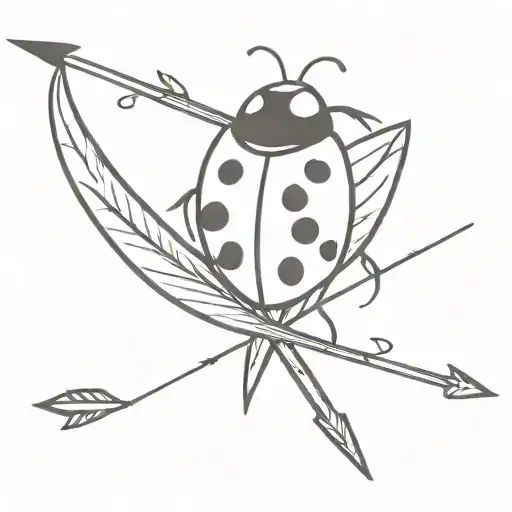 Ladybug On An Arrow