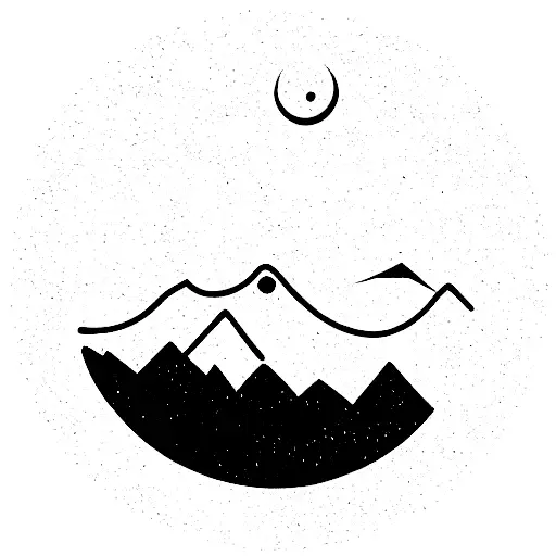 Tbilisi Mountains At Night In A Circle