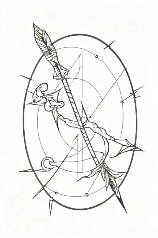 Sagitarius Arrow Design