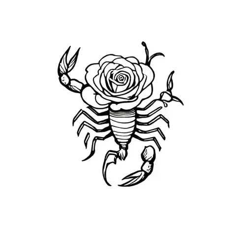 Scorpion With A Rose