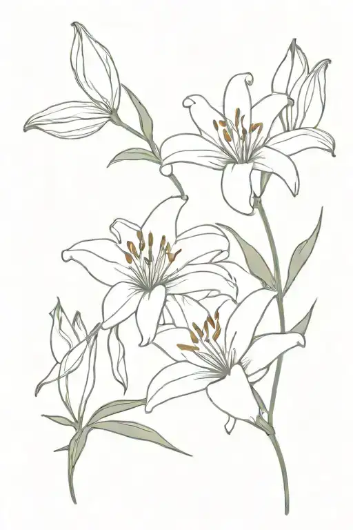 Lily Flower And Date