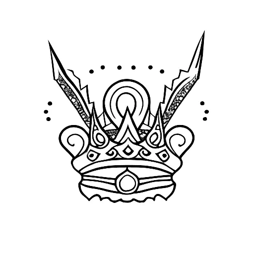 Small Dragon And A Kings Crown