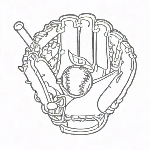 Baseball Glove And Dad Name