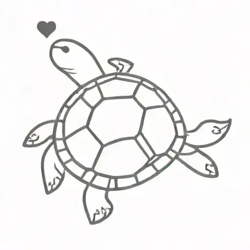 A Turtle With A Shell Of Hearts
