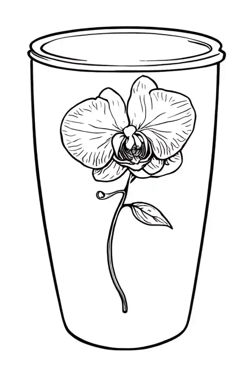 Orchid In A Mug