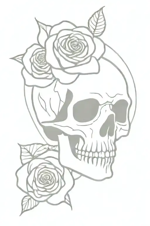 Skull And Roses