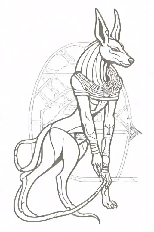 Anubis An Ra Egyptian God Full Body Made